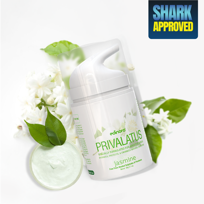 Edinora Privalatus Natural Private areas Skin Whitening Cream | Underarm Brightening Cream | with Vitamin E, Niacinamide, Shea Butter | Jasmine | 50g
