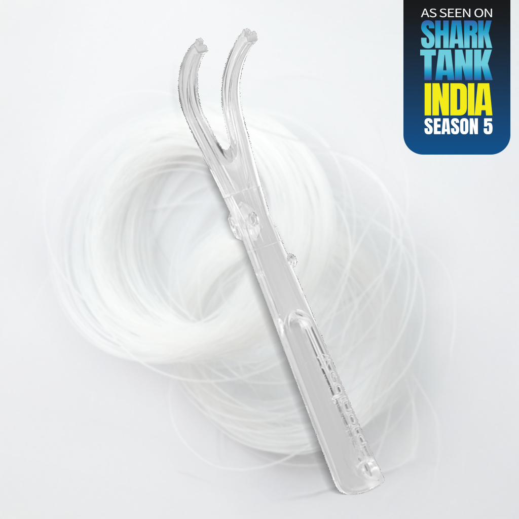 Edinora Dental Floss holder | Long and sturdy Floss holder for better grip and controlled flossing 