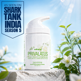 Edinora Privalatus Natural Private areas Skin Whitening Cream | Underarm Brightening Cream | with Vitamin E, Niacinamide, Shea Butter | Jasmine | 50g