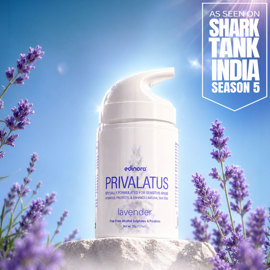 Edinora Privalatus Natural Private areas Skin Whitening Cream | Underarm Brightening Cream |  Vitamin E, Niacinamide, Shea Butter | Lavender | 50g